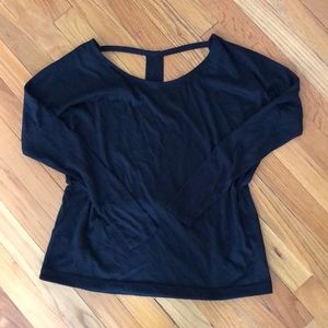 Alo Yoga Long Sleeve Open Back Top